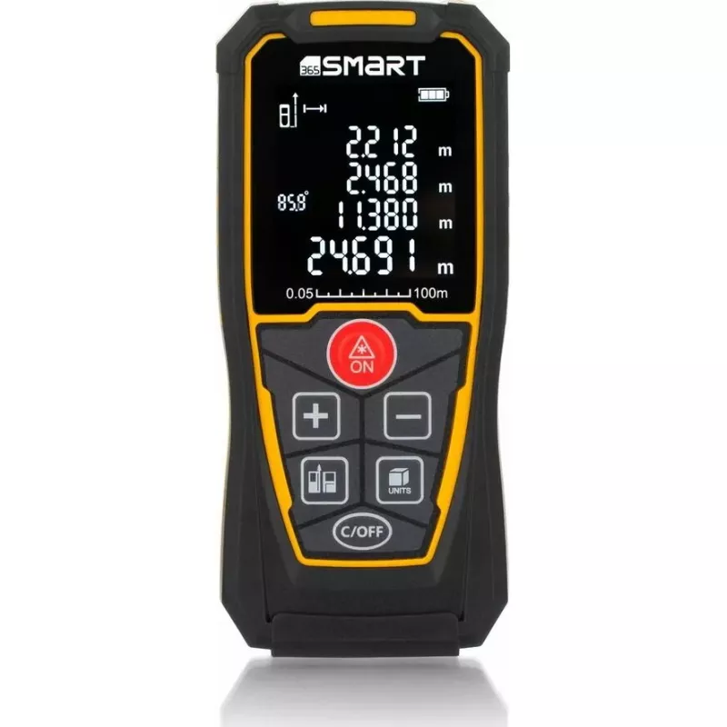 Medidor de distância a laser Smart 06-01100 da Smart, medidor manual compacto