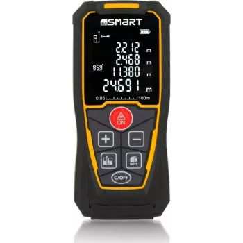 Medidor de distância a laser Smart 06-01100 da Smart, medidor manual compacto