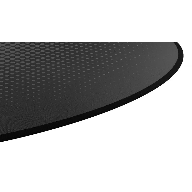 Tapete redondo Trust Mika Preto 117 cm