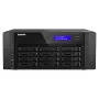 Torre NAS QNAP TS-h1290FX — EPYC 7302P 3,0 GHz, 128 GB DDR4, 12 baias, QuTS hero, preto