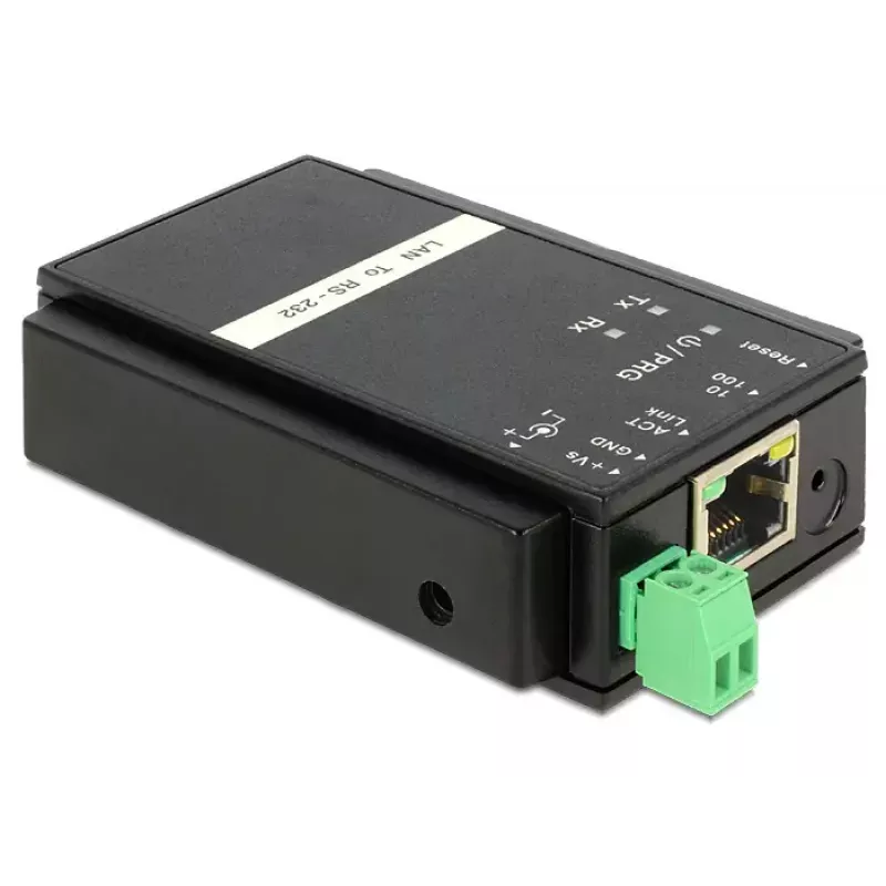 Delock 62504 Conversor de Ethernet LAN (TCP/IP) para série RS-232