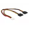 Cabo DeLOCK 0,3m Floppy 4p/2x SATA 15p