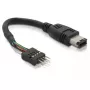 Cabo FireWire DeLOCK 82379 0,016 m preto macho/macho