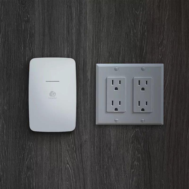 EnGenius Cloud Managed AP Wall-Plate 11ax Wi-Fi6 400+867Mbps 2T2R GbE PoE.af 2x4 & 2x 5dBi ia
