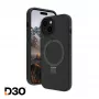 Capa de proteção dbramante1928 Iceland Ultra D3O MS Kick para iPhone 17e/16e/15/14/13, 15,5 cm (6,1 polegadas), preto