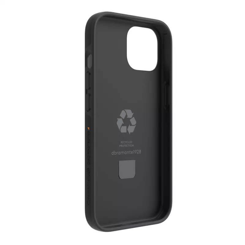 Capa de proteção dbramante1928 Iceland Ultra D3O MS Kick para iPhone 17e/16e/15/14/13, 15,5 cm (6,1 polegadas), preto