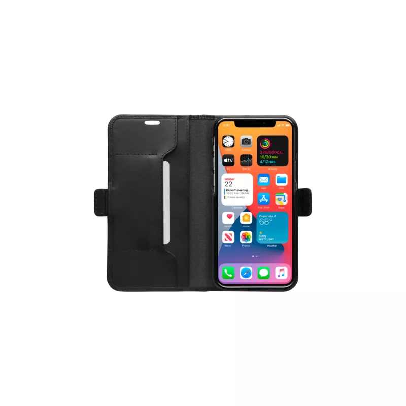 Capa com carteira dbramante1928 Copenhagen fina iPhone 12/12 Pro 6.1 preto