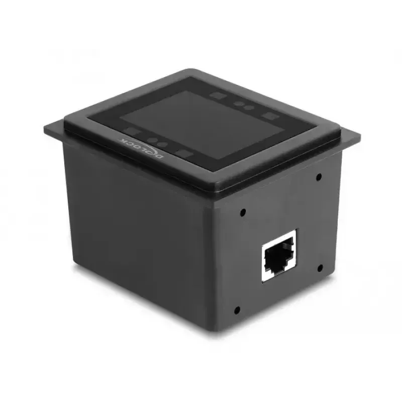 Leitor de códigos de barras USB DeLOCK 1D e 2D com fios para montagem fixa