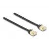 Cabo enrolável RJ45 DeLOCK Cat.6A STP 1,5 m preto amarelo