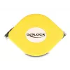 Cabo enrolável RJ45 DeLOCK Cat.6A STP 1,5 m preto amarelo