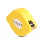 Cabo enrolável RJ45 DeLOCK Cat.6A STP 1,5 m preto amarelo
