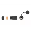 Conector de cabo RJ-45/RJ-45 DeLOCK 86700 preto laranja