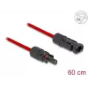 Cabo DeLOCK DL4 solar plano macho para fêmea 60 cm vermelho 3,3 mm²