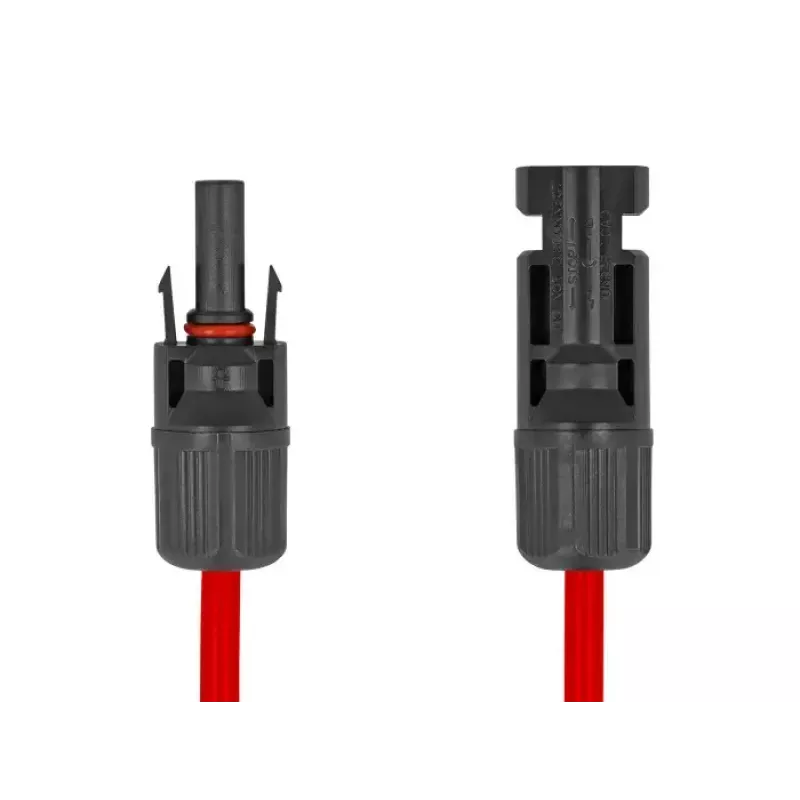Cabo DeLOCK DL4 solar plano macho para fêmea 60 cm vermelho 3,3 mm²