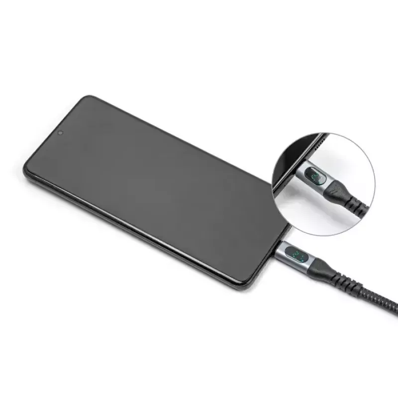 Cabo coaxial de dados e carregamento rápido DeLOCK USB 40 Gbps 1 m USB PD 3.1 240 W