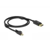 Cabo DisplayPort DeLOCK 83721 Mini DisplayPort 1m preto