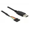 Cabo USB DeLOCK 1,8 m USB2.0-A/TTL 6 pinos preto