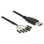 Cabo USB DeLOCK 1,8 m USB2.0-A/TTL 6 pinos preto