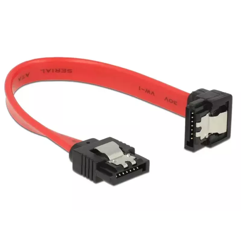 Cabo SATA DeLOCK 83976 0,1 m 7 pinos preto vermelho