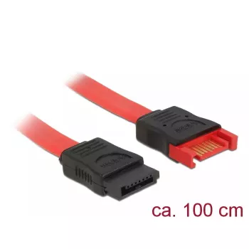 Cabo SATA DeLOCK 83956 1 m SATA 7 pinos preto vermelho
