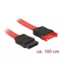 Cabo SATA DeLOCK 83956 1 m SATA 7 pinos preto vermelho
