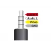 Cabo de áudio DeLOCK 84724 1,5m 3,5mm 3 x RCA preto