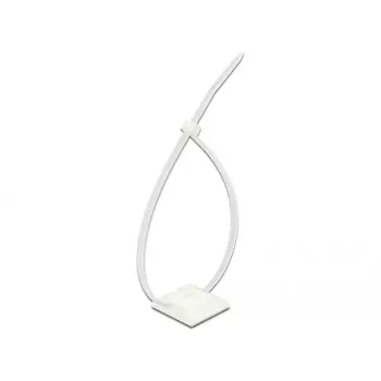 Montagem para abraçadeiras DeLOCK 18834 branco nylon 10 unidades