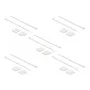 Montagem para abraçadeiras DeLOCK 18834 branco nylon 10 unidades