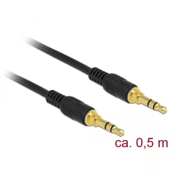 Cabo de áudio DeLOCK 85545 0,5 m 3,5 mm preto