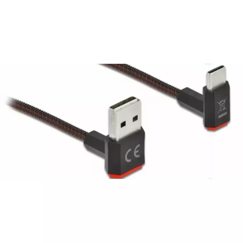 Cabo USB 2.0 DeLOCK EASY-USB 85278 USB-A para ficha USB-C 2 m preto
