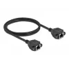 Cabo de rede DeLOCK Cat.6A RJ45 para RJ45 1 m preto