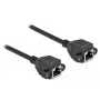 Cabo de rede DeLOCK Cat.6A RJ45 para RJ45 1 m preto