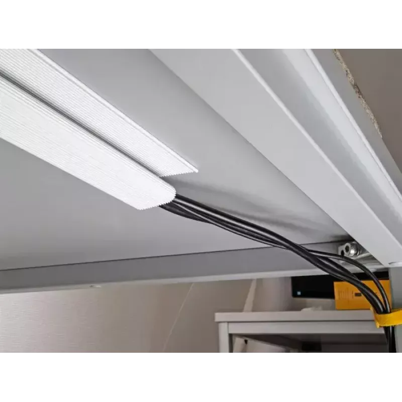 Calha para cabos DeLOCK 20884 montagem sob a secretária 57x25 mm 400 mm 2 unid. branco