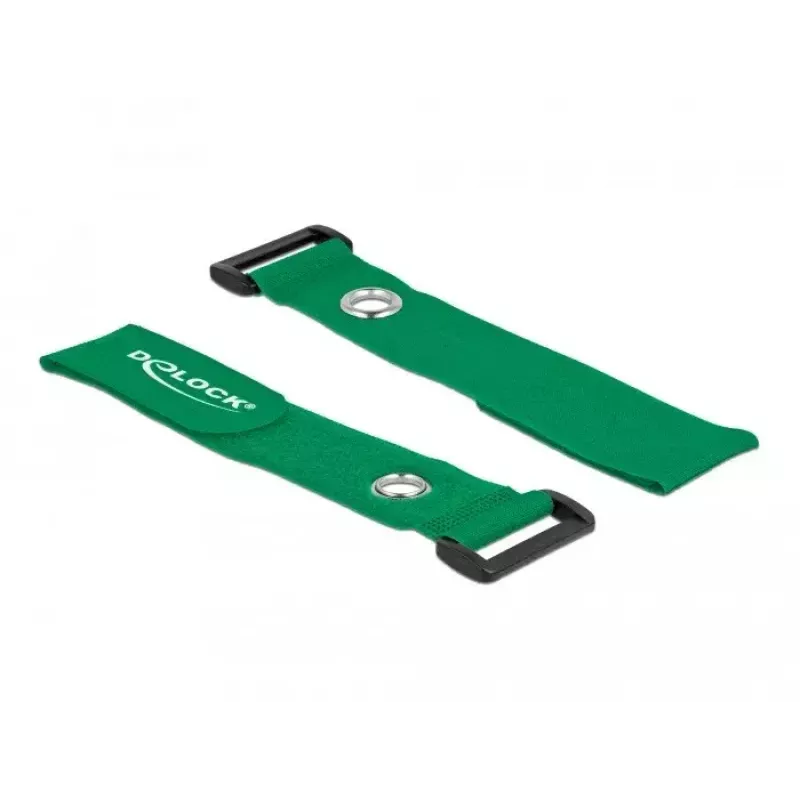 Abraçadeira de cabos de velcro DeLOCK 19553 verde 280 mm 3 unid.