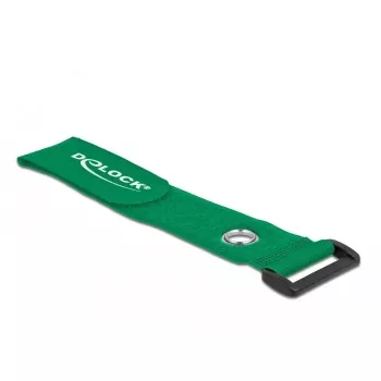 Abraçadeira de cabos de velcro DeLOCK 19553 verde 280 mm 3 unid.