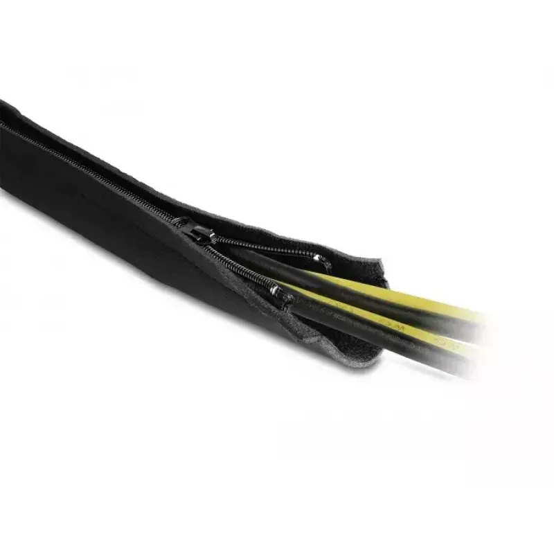 Manga de cabos DeLOCK neoprene flexível com fecho de correr 3 m x 100 mm preto
