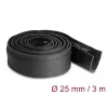 Manga de cabos DeLOCK neoprene flexível com fecho de correr 3 m x 100 mm preto
