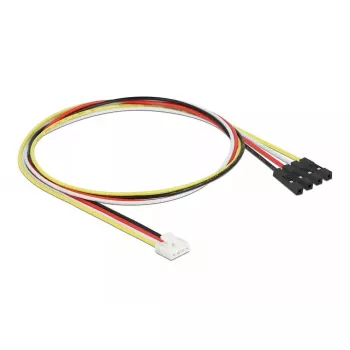 Cabo de alimentação interno DELOCK 86950, 0,5 m, macho para fêmea, multicolor (preto/vermelho/branco/amarelo)