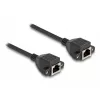 Cabo de extensão DeLOCK RJ50 fêmea para fêmea S/FTP 5 m preto
