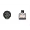 Cabo adaptador DeLOCK M12 codificação A fêmea de 8 pinos para RJ45 macho 50 cm
