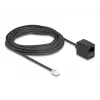 Cabo telefónico DeLOCK RJ11 macho para RJ45 fêmea preto 10 m