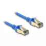 Cabo de rede DeLOCK RJ45 Cat.8.1 F/FTP fino 0,5 m azul