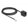 Cabo telefónico DeLOCK RJ11 macho para RJ45 fêmea preto 3 m