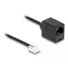 Cabo telefónico DeLOCK RJ11 macho para RJ45 fêmea preto 3 m