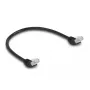 Cabo de rede DeLOCK RJ45 Cat.6A 45° angular 0,5 m preto