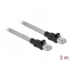 Cabo DeLOCK RJ45 Cat.6A U/FTP com revestimento metálico 3 m