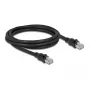 Cabo de rede DeLOCK RJ45 Cat.6A F/UTP 2 m preto