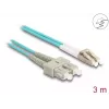 Cabo de fibra ótica DeLOCK LC duplex para SC duplex OM3 3 m