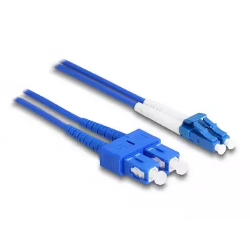 Cabo de fibra ótica DeLOCK LC duplex para SC duplex monomodo OS2 3 m