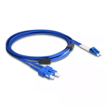Cabo de fibra ótica DeLOCK LC duplex para SC duplex monomodo OS2 3 m